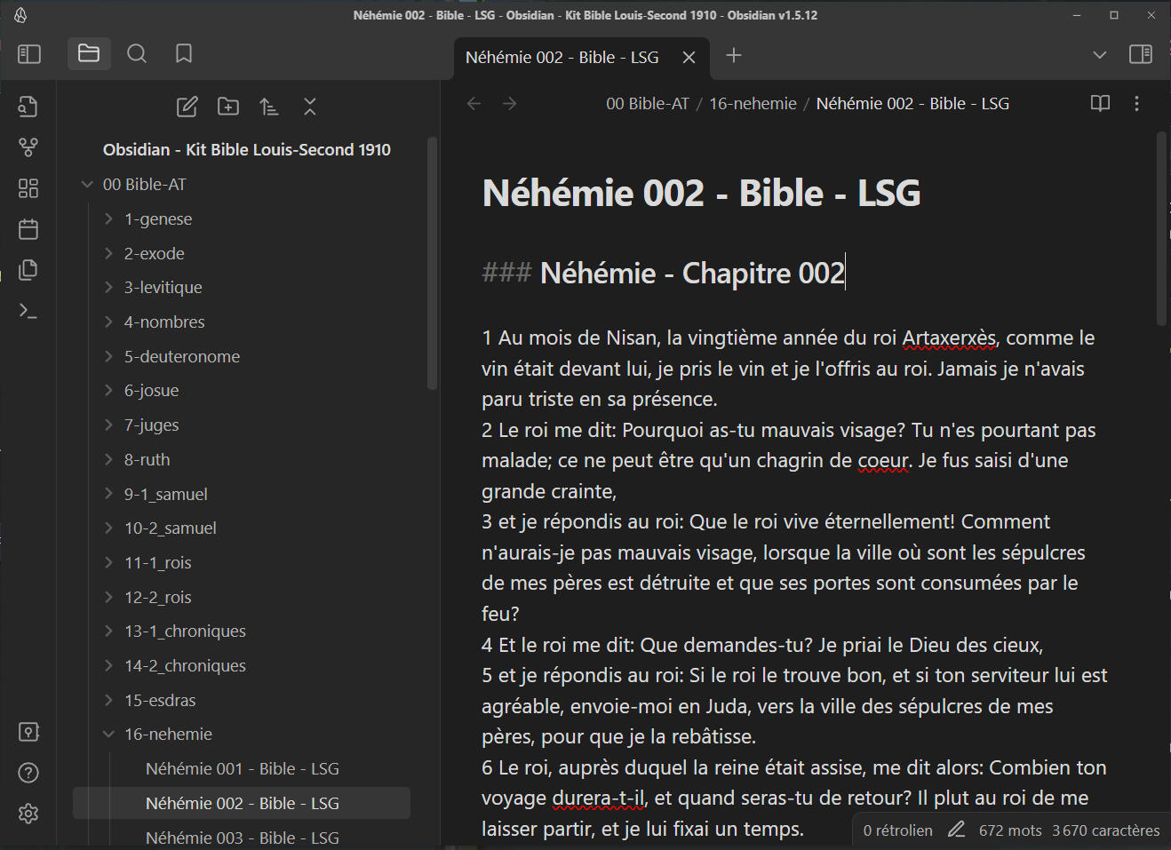 Les notes de lecture des chapitres formatés en markdown (sans mise en forme)