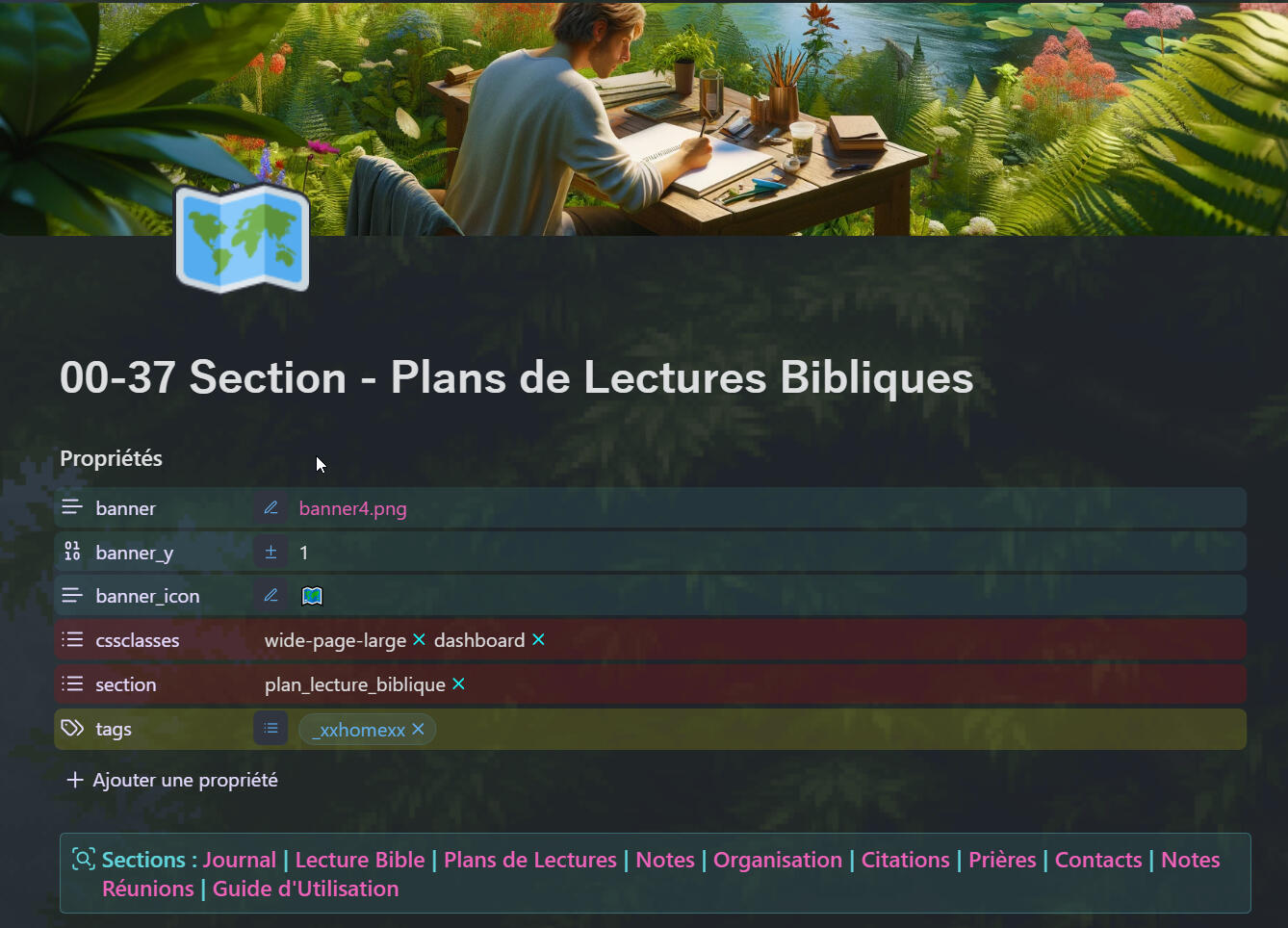 Colorimétrie des types de propriétés, gestion de certaines propriétés cachés, code couleur des tags système et neutre sans couleur